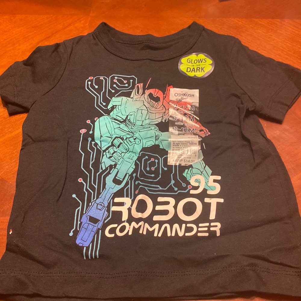Robot commander multi colored shirt